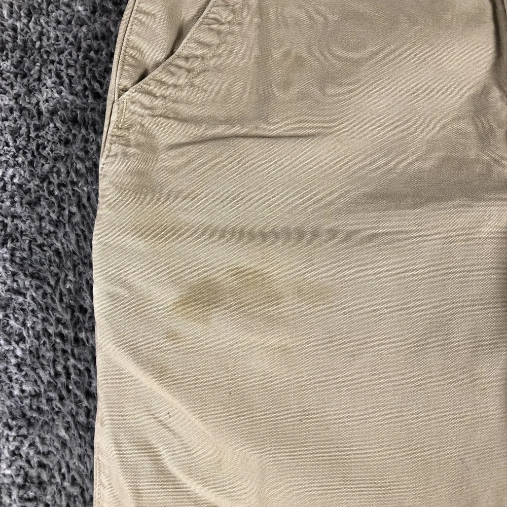 Carhartt Pants Mens 40x34‎ Beige Canvas Relaxed Fit Carpenter Workwear B299 GKH
